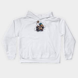 Fishing Star Space Kids Hoodie